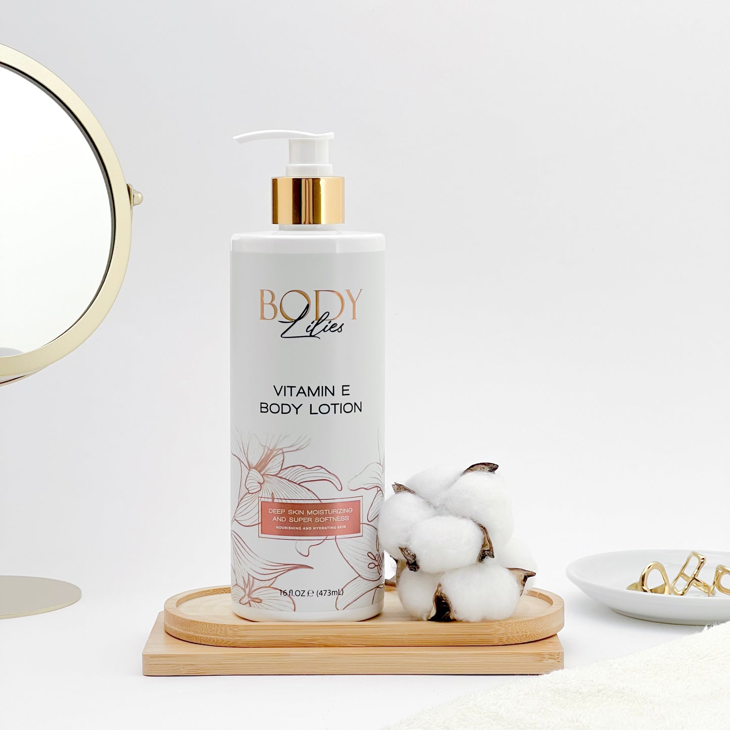 Lilies & Harmony Vitamin E Body Lotion with Vitamin B3 — 473ml