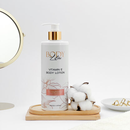 Lilies & Harmony Vitamin E Body Lotion with Vitamin B3 — 473ml