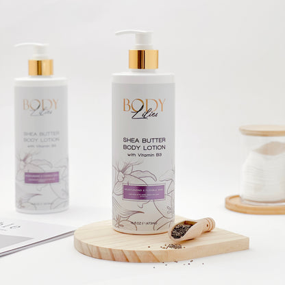 Lilies & Harmony Shea Butter Body Lotion with Vitamin B3 — 473ml