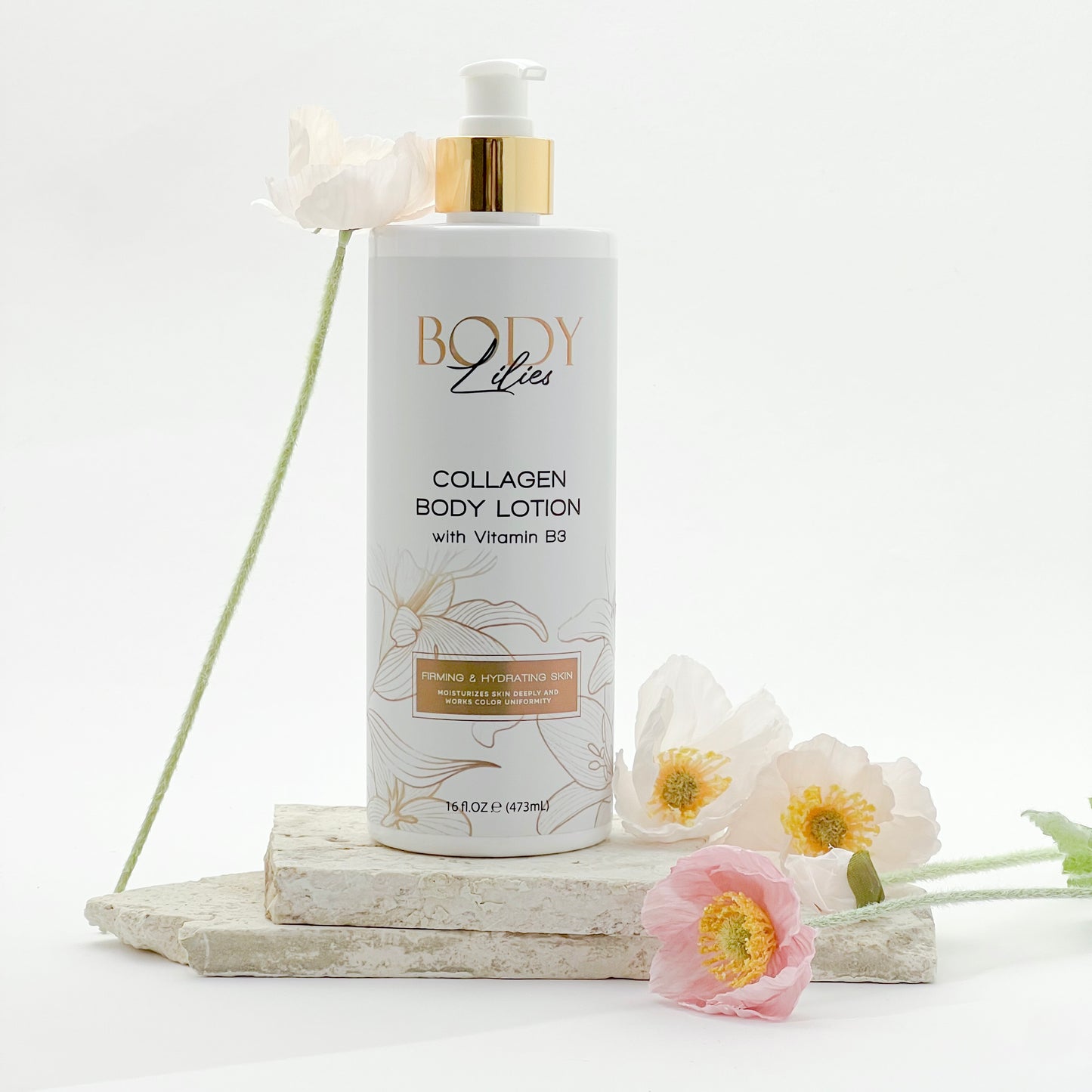 Lilies & Harmony Collagen Body Lotion with Vitamin B3 — 473ml