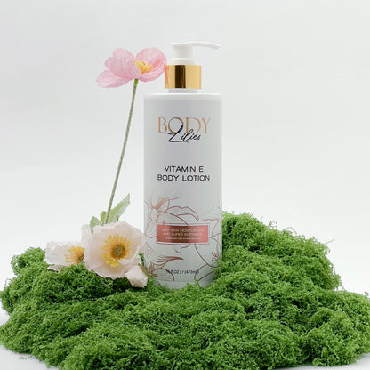 Lilies & Harmony Vitamin E Body Lotion with Vitamin B3 — 473ml