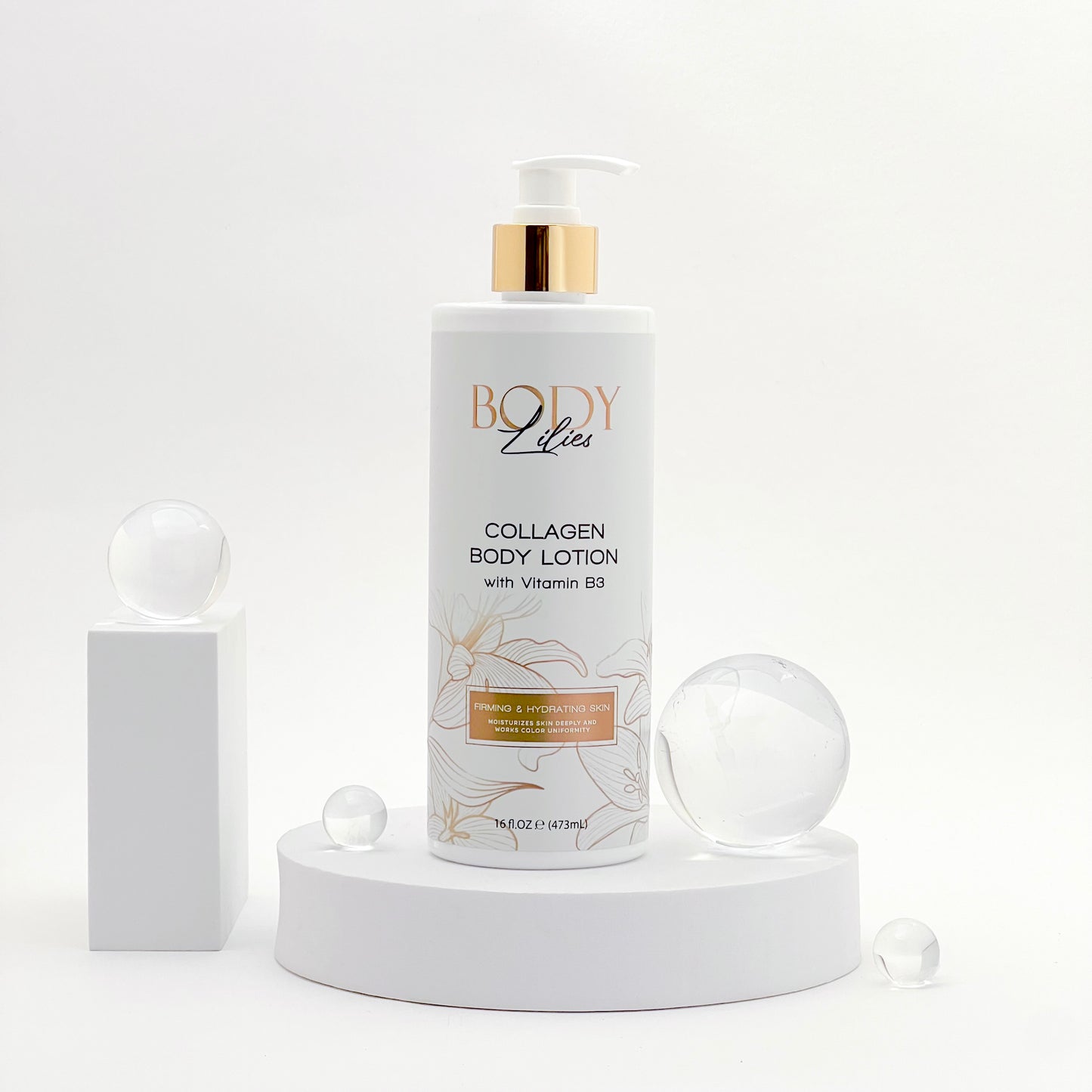 Lilies & Harmony Collagen Body Lotion with Vitamin B3 — 473ml